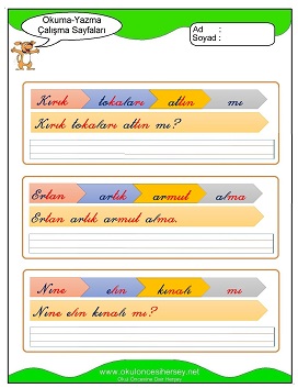 ı sesi Grubu Çalışma Sayfaları